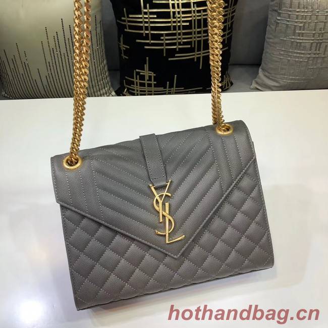 SAINT LAURENT Medium satchel 487206 grey