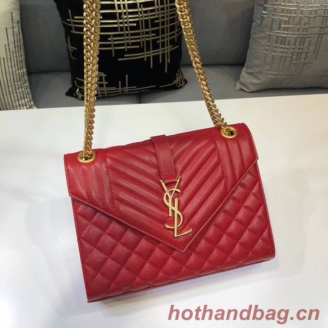 SAINT LAURENT Medium satchel 487206 red