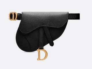 Dior SADDLE-CLUTCH VAN KALFSLEER S5632C black