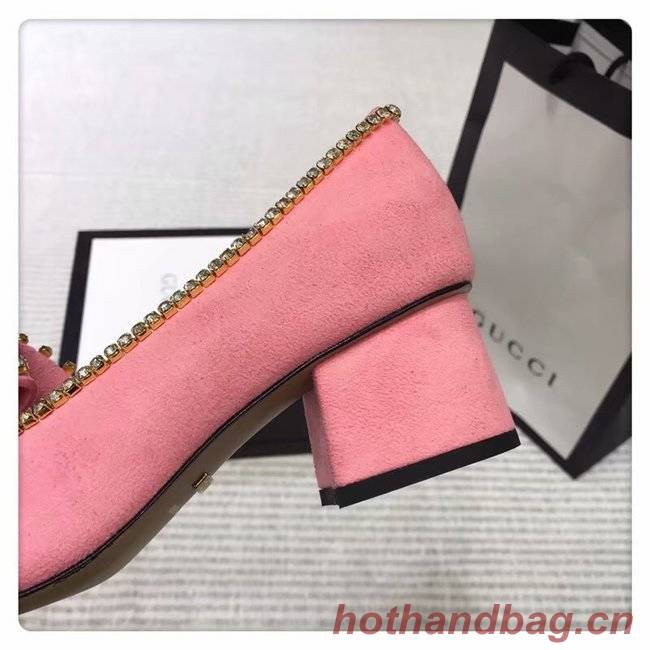 Gucci leather mid-heel pump GG1467BL-1