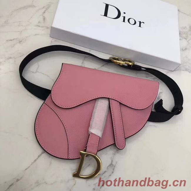 Dior SADDLE-CLUTCH VAN KALFSLEER S5632C Rose Ballet Pink