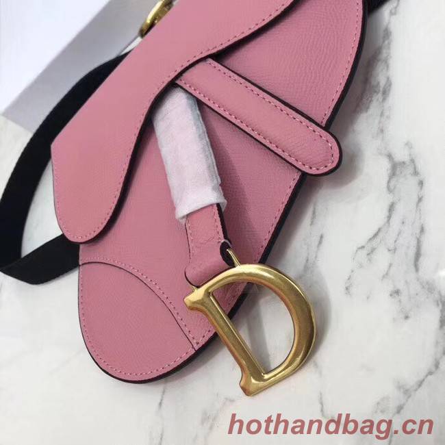 Dior SADDLE-CLUTCH VAN KALFSLEER S5632C Rose Ballet Pink