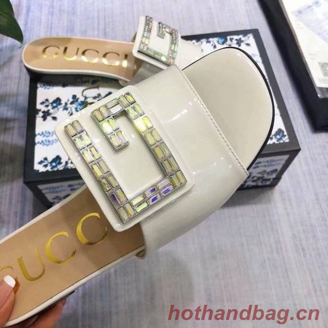 Gucci slide with crystal G GG1470BL-2