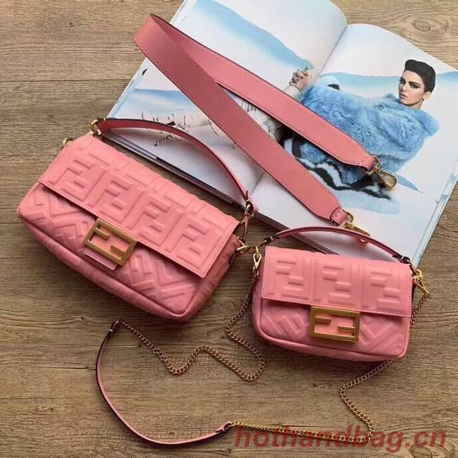 FENDI BAGUETTE Mini Shoulder Bag 8BS017 pink