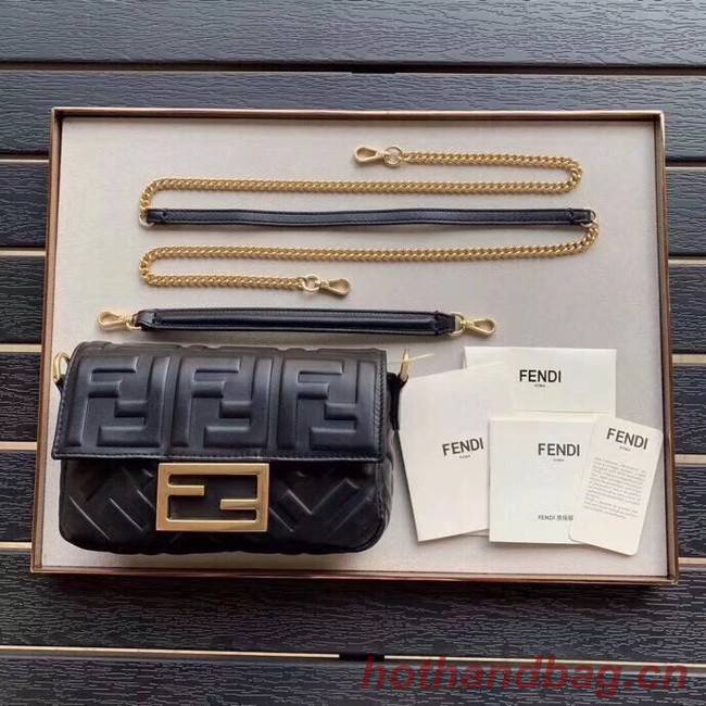 FENDI BAGUETTE Mini Shoulder Bag 8BS017 black