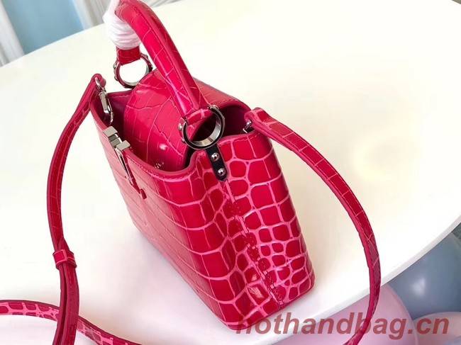 Louis vuitton original crocodile CAPUCINES PM M94587 rose