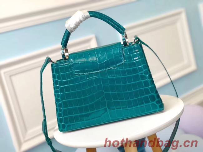 Louis vuitton original crocodile CAPUCINES PM N93163 green