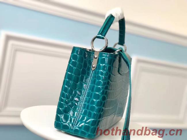 Louis vuitton original crocodile CAPUCINES PM N93163 green