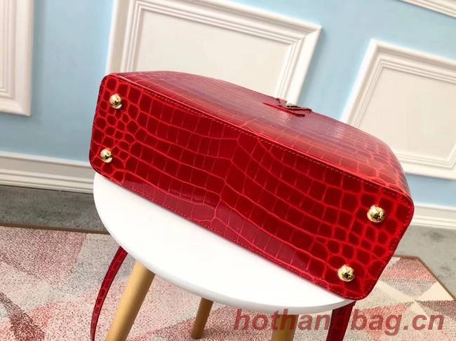 Louis vuitton original crocodile CAPUCINES PM N93163 red