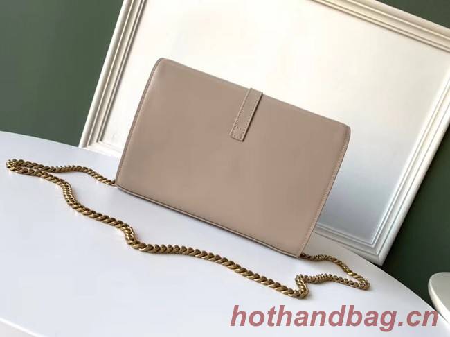 SAINT LAURENT leather shoulder bag 36959 apricot