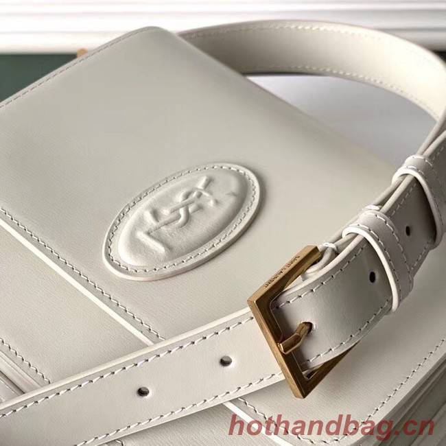 SAINT LAURENT leather shoulder bag 36966 white