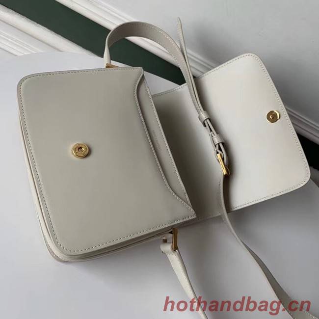 SAINT LAURENT leather shoulder bag 36966 white