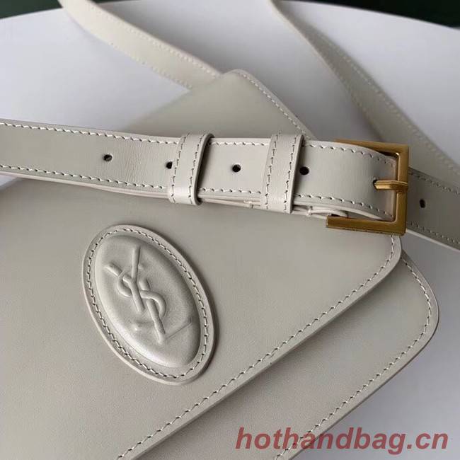 SAINT LAURENT leather shoulder bag 36966 white