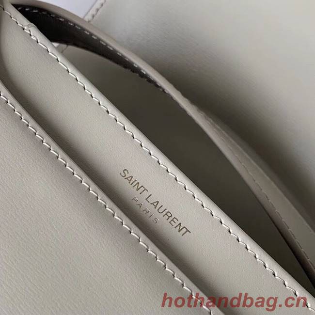 SAINT LAURENT leather shoulder bag 36966 white