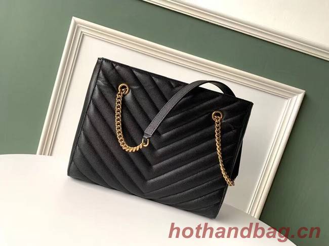 SAINT LAURENT leather shoulder bag 392742 black