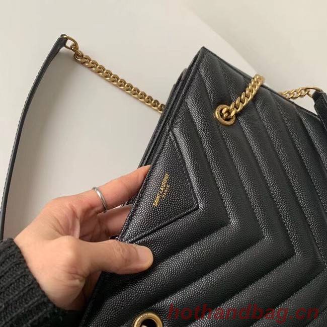 SAINT LAURENT leather shoulder bag 392742 black