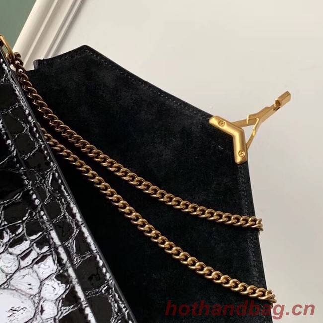 SAINT LAURENT leather shoulder bag 532750 black