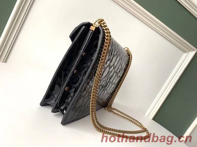 SAINT LAURENT leather shoulder bag 532750 black