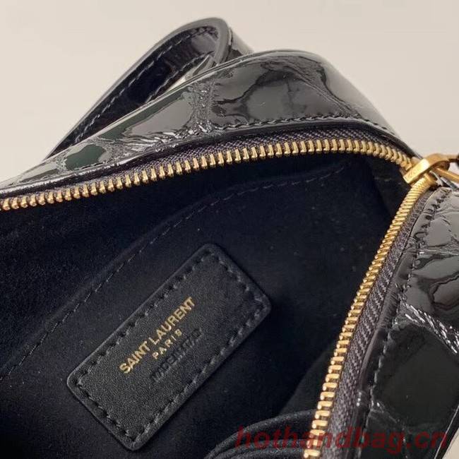 SAINT LAURENT leather shoulder bag 536650 black