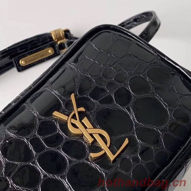 SAINT LAURENT leather shoulder bag 536650 black