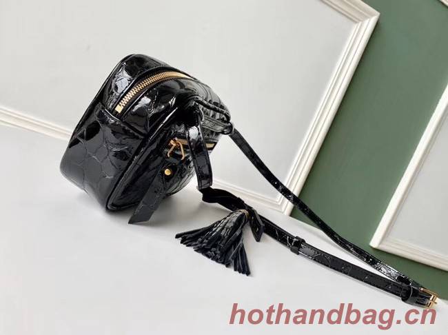 SAINT LAURENT leather shoulder bag 536650 black