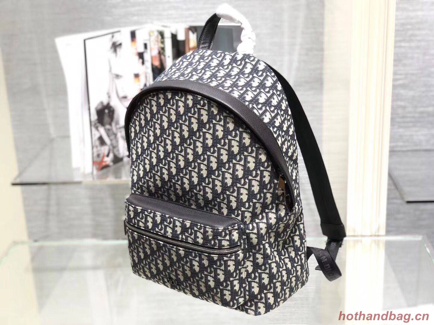 Dior Canvas Backpack Bag M04421 Black