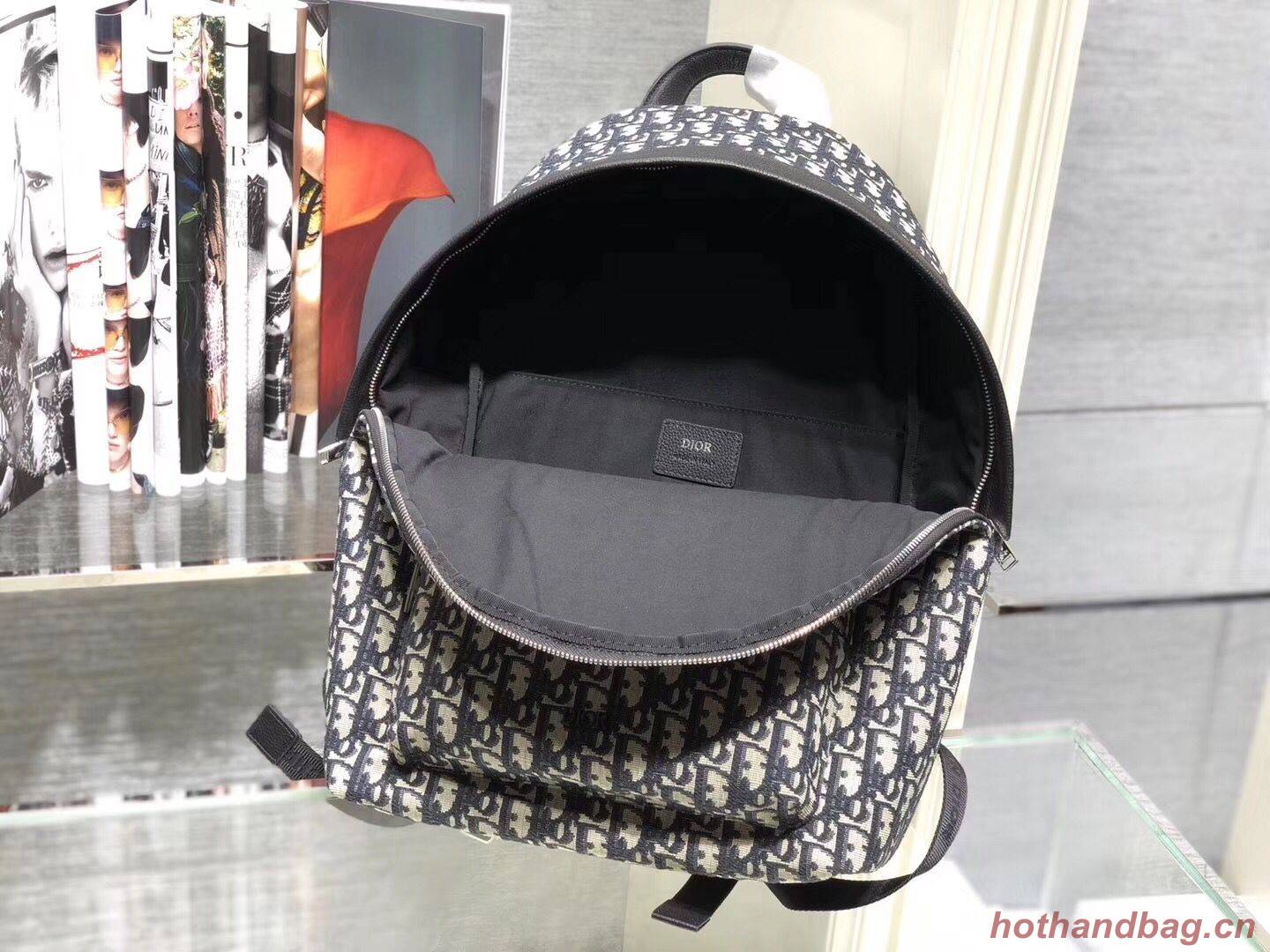 Dior Canvas Backpack Bag M04421 Black