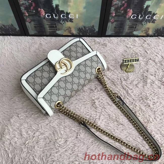 Gucci Ophidia GG Supreme small shoulder bag 443497 white