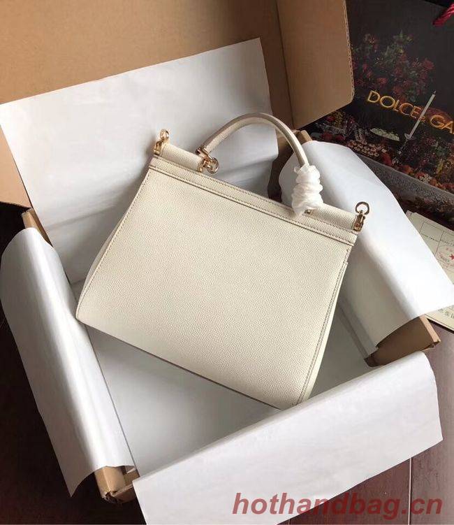 Dolce & Gabbana SICILY Bag Calfskin Leather 4136 white