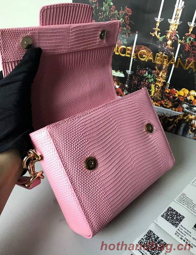 Dolce & Gabbana Calfskin Leather shoulder bag 5568 pink