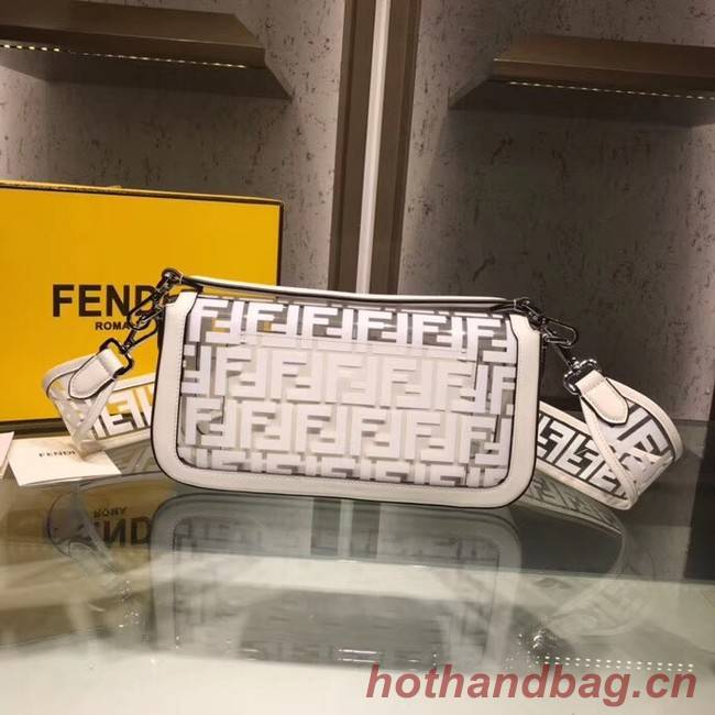 Fendi BAGUETTE MINI PU tote bag 8BS018 white