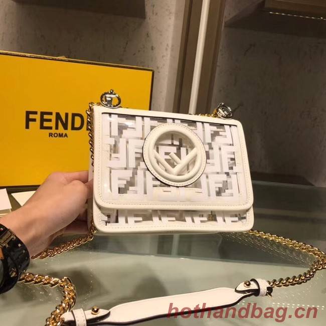 Fendi KAN I F SMALLPU tote bag 8BT286A7T white