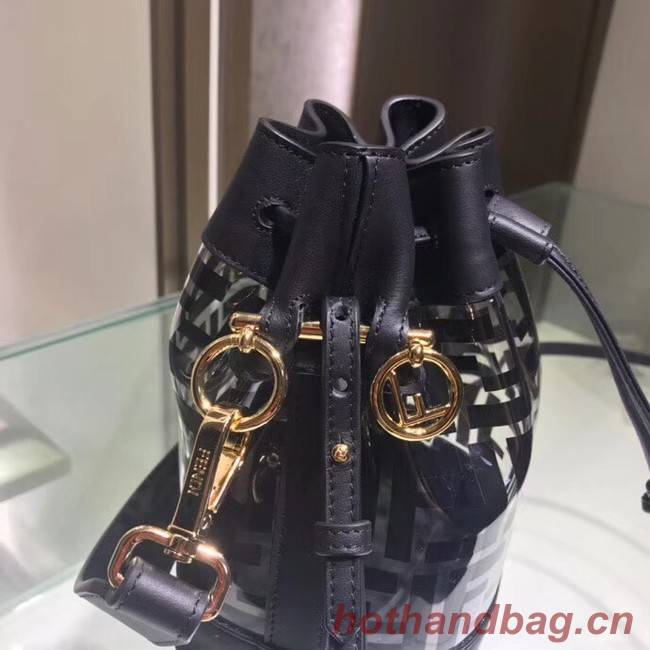 Fendi MON TRESOR PU Mini Handbag 8BS010 black