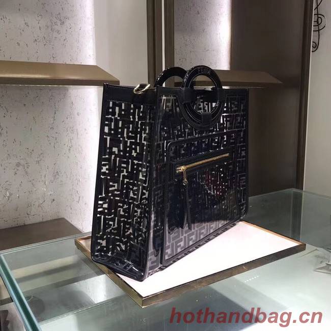 Fendi RUNAWAY PU tote bag 8BH360A black