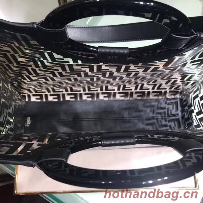 Fendi RUNAWAY PU tote bag 8BH360A black