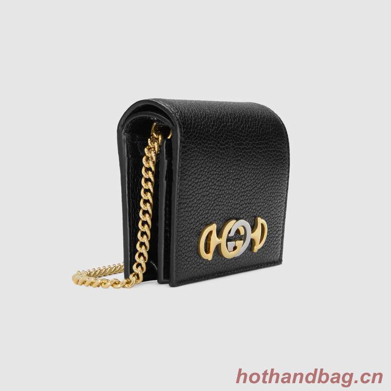 Gucci Zumi Card Holder 570660 Black