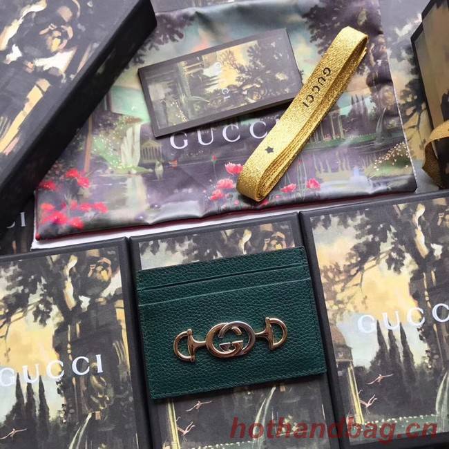 Gucci Zumi Card Holder 570679 green