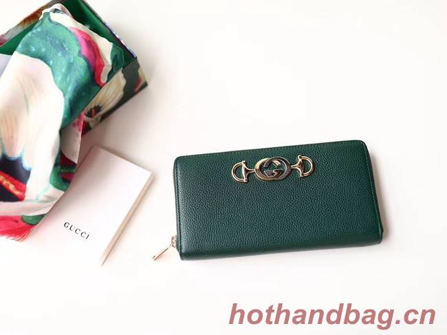 Gucci Zumi Wallet 570661 green