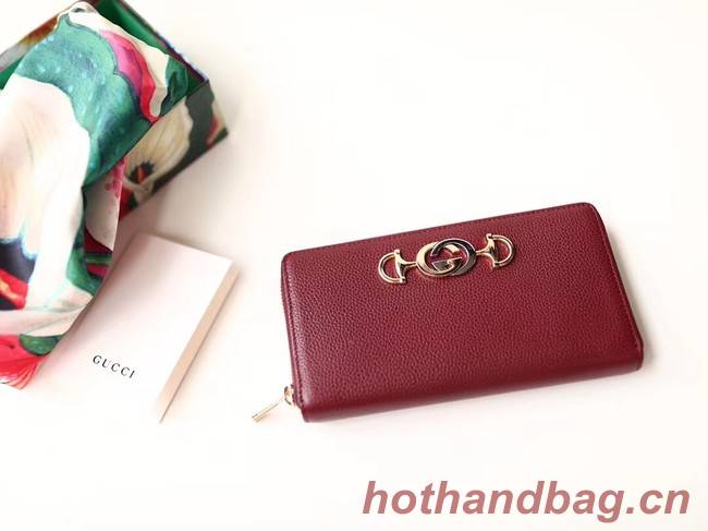 Gucci Zumi Wallet 570661 red