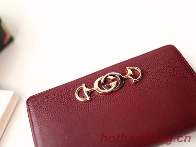 Gucci Zumi Wallet 570661 red