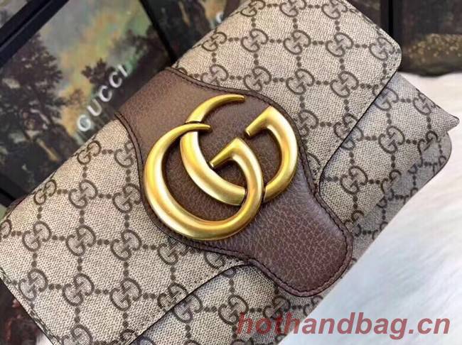 Gucci Ophidia GG Supreme small shoulder bag 550129 brown