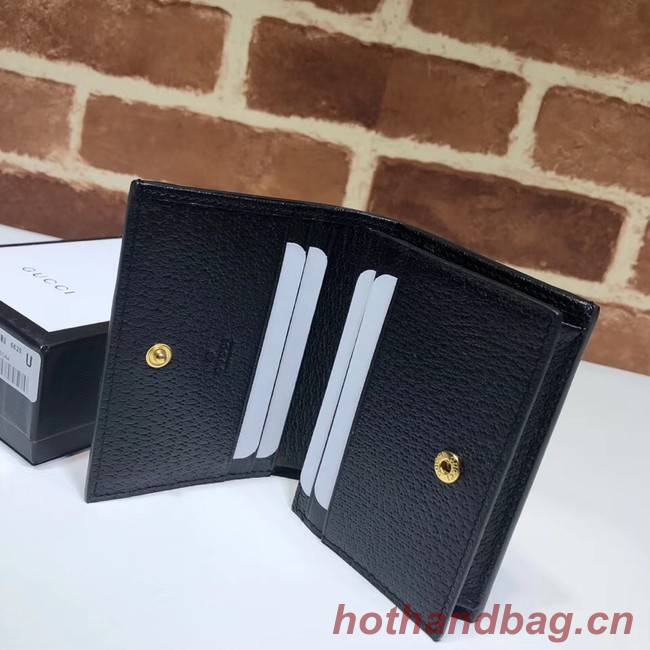 Gucci Ophidia leather wallet 523155 Black