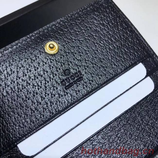 Gucci Ophidia leather wallet 523155 Black