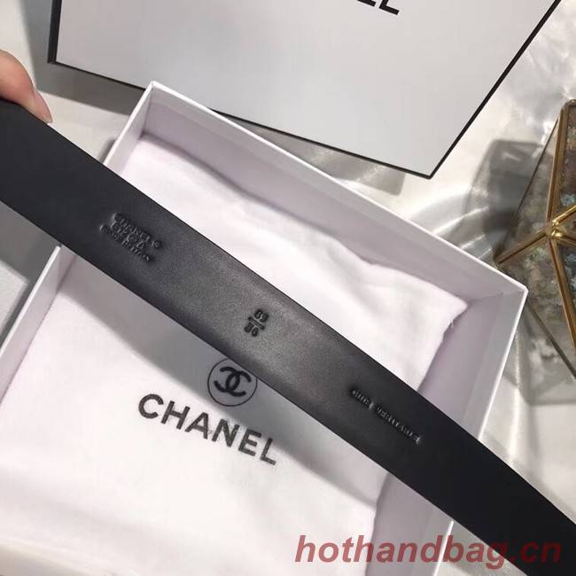 Chanel Calf Leather Belt Wide with 30mm 56588