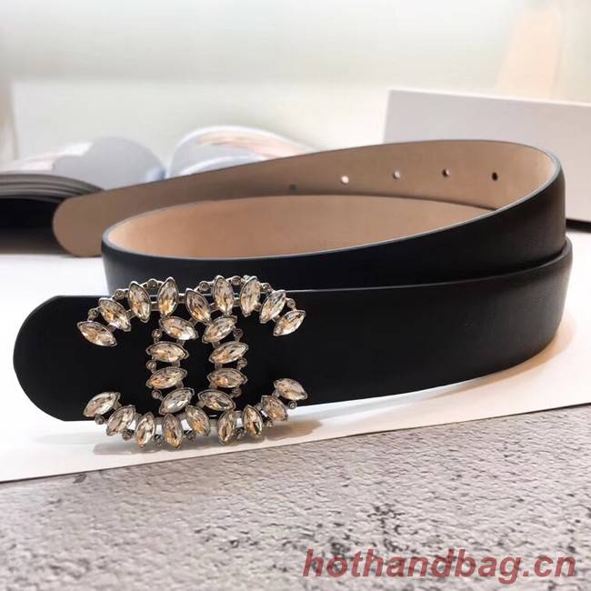 Chanel Calf Leather Belt Wide with 30mm 56593