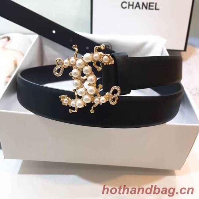 Chanel Calf Leather Belt Wide with 30mm 56597