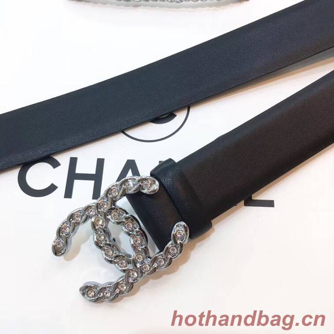 Chanel Calf Leather Belt Wide with 30mm 56604