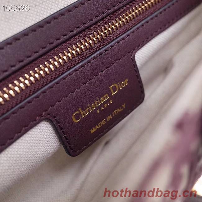 Dior SADDLE BAG CANVAS M0446 purplish 