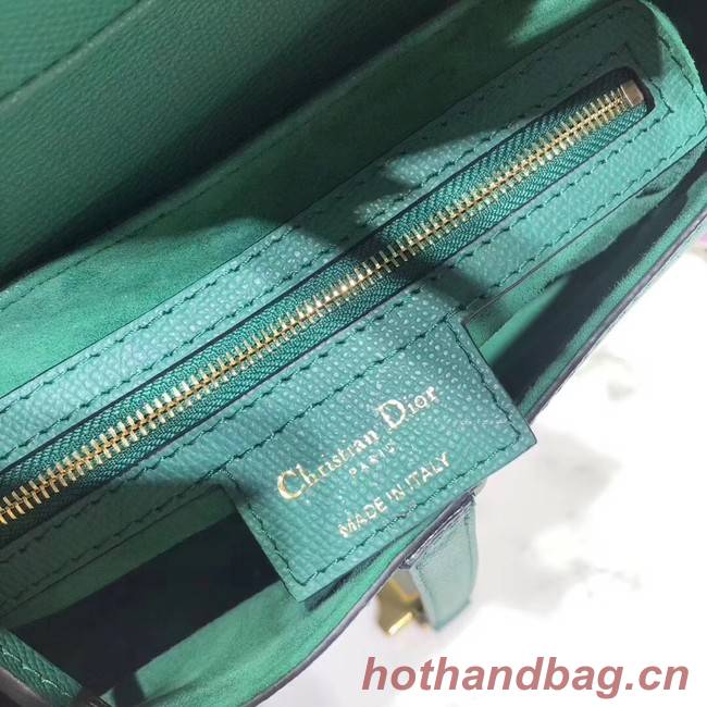 Dior SADDLE-TAS VAN KALFSLEER M0446C green