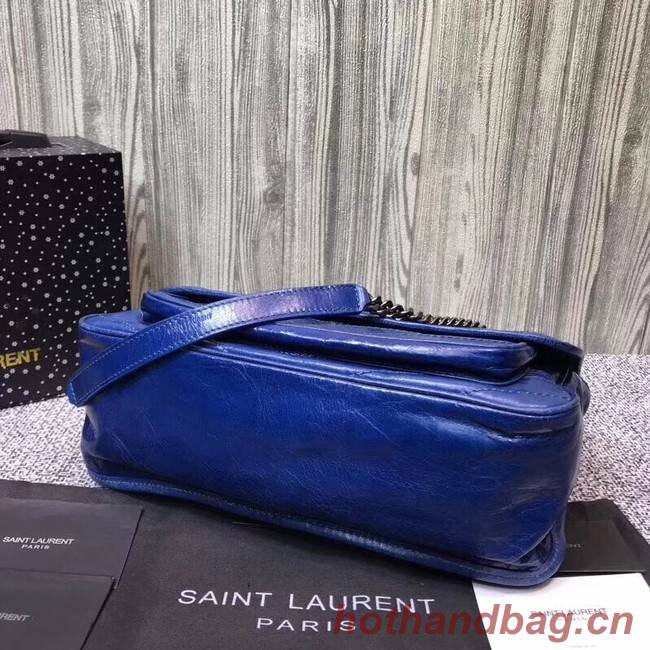 SAINT LAURENT Medium Niki leather shoulder bag 61060 blue